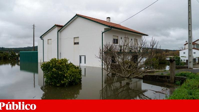 Cheias em Marachão após a passagem da depressão Kristin