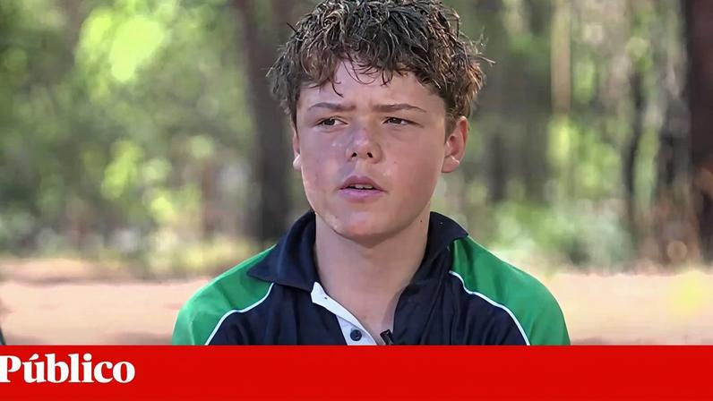 Frame da entrevista que Austin Appelbee deu à ABC