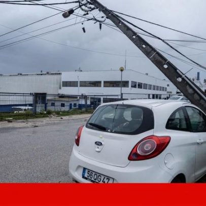 Depressão Leonardo eleva risco de cheias com 100 mil sem energia
