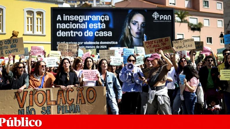 Violação em Loures deu origem a manifestação em frente ao Parlamento. "Violação Não se Filma, Condena-se" foi um dos lemas