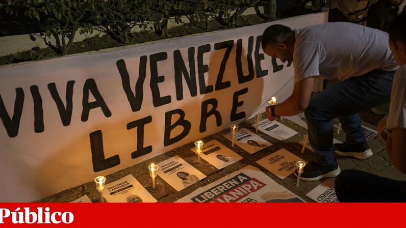 Vigília pela libertação de presos políticos na Venezuela