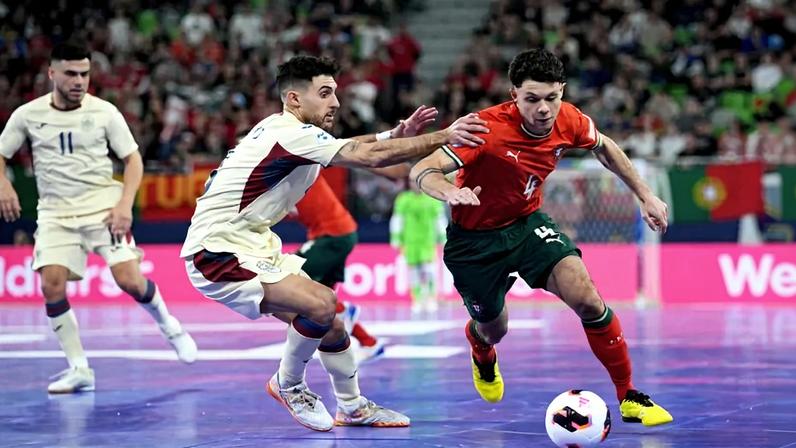 Afonso Jesus marcou o primeiro golo de Portugal frente à Espanha