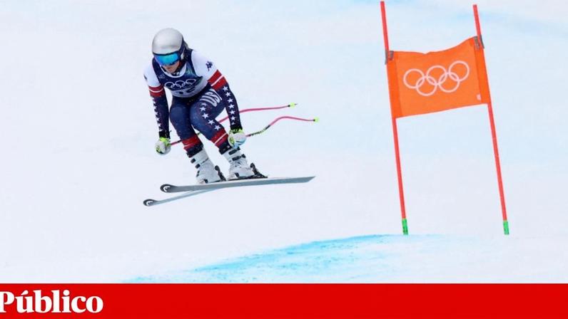 Lindsey Vonn em acção nos Jogos Olímpicos