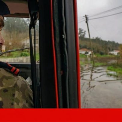 Homem resgatado da água em Estarreja durante mau tempo