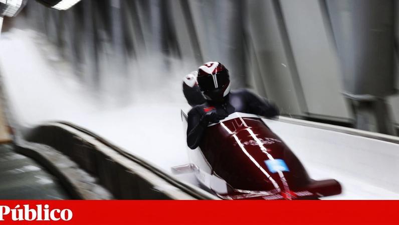 A equipa de Trinidad e Tobago no bobsleigh