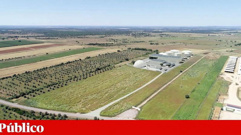 Projecção do futuro enquadramento da Unidade de Biometano de Sousel, a abrir em 2028