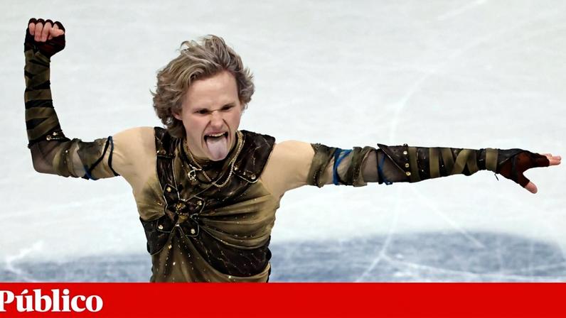 Elia Malinin em acção nos Jogos Milão-Cortina 2026