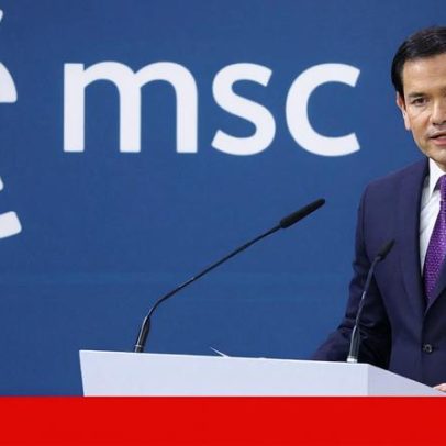 Rubio busca alinhamento europeu com os EUA, sem concessões