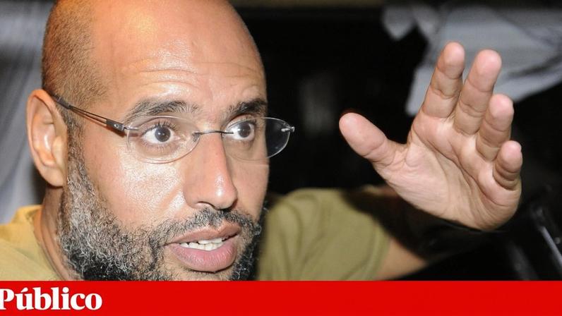 Saif al-Islam Kadhafi em Trípoli, em Agosto de 2011 - era o segundo filho do malogrado ditador líbio Muammar al-Kadhafi