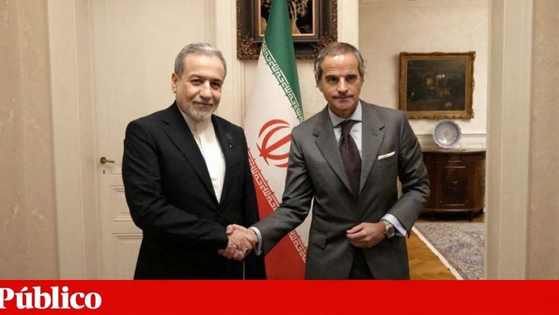 Na segunda-feira, o ministro dos Negócios Estrangeiros do Irão, Abbas Aragchi, reuniu-se com o director da agência nuclear da ONU, Rafael Grossi, em Genebra