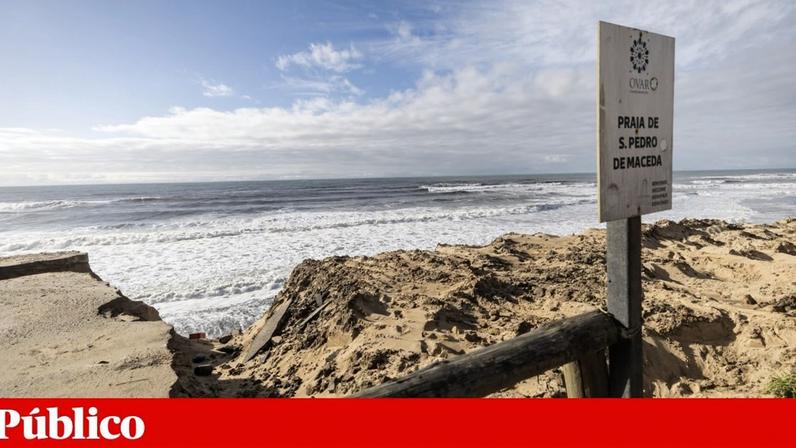 Foi uma entrada "muito, muito forte" do mar na praia de São Pedro de Maceda