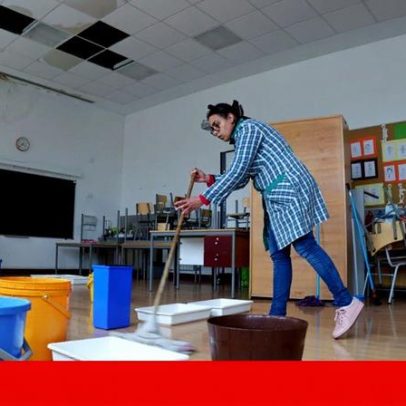 Tempestades afetaram 32.700 alunos, expondo fragilidades das escolas