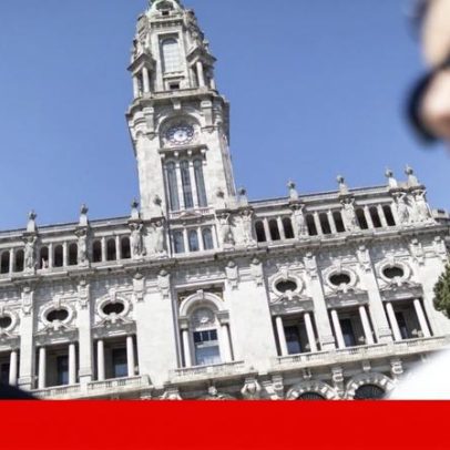 Tempestades arrancam o número sete do relógio da Câmara do Porto