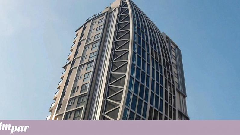 O edifício de apartamentos em Pattaya, de onde caiu Quentin Griffiths, de 58 anos