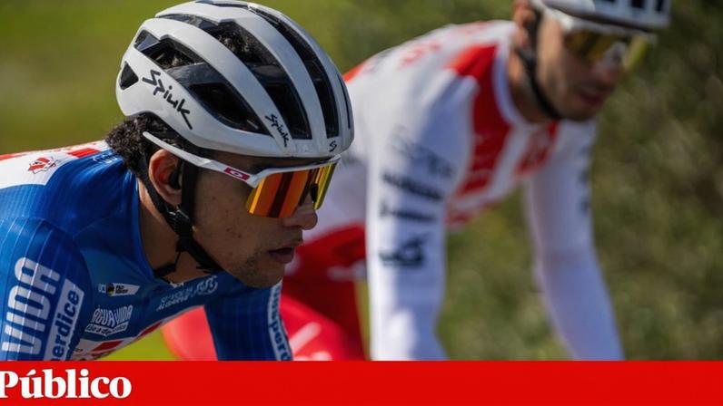 Tomas Contte, em destaque, e German Nicolás Tivani, os dois argentinos da Aviludo-Louletano-Loulé