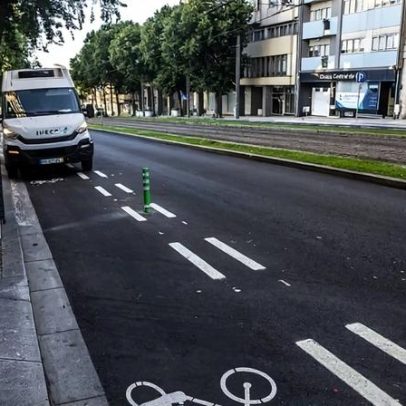 Ciclovia construída e removida em Gaia custou 92,6 mil euros
