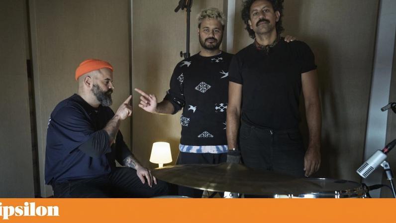 Quim Albergaria, Rui Pité e Ivo Costa: os Bateu Matou no estúdio do Beato, em Lisboa