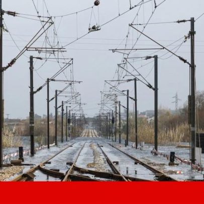 Mau tempo provoca constrangimentos na circulação de várias linhas ferroviárias