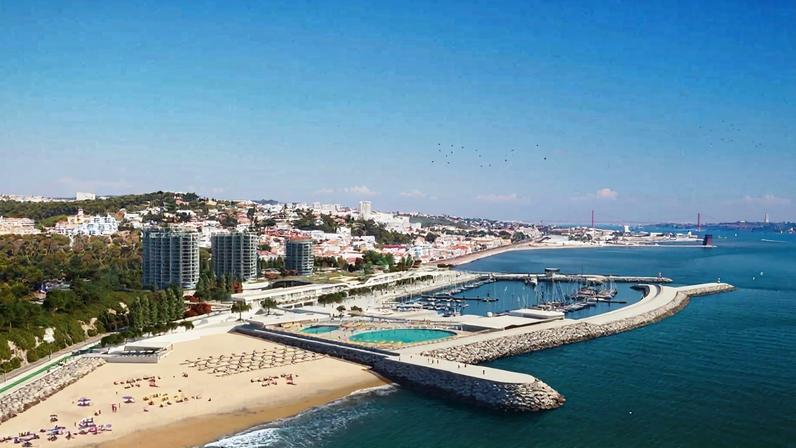 Simulação 3D do projecto de Porto Cruz