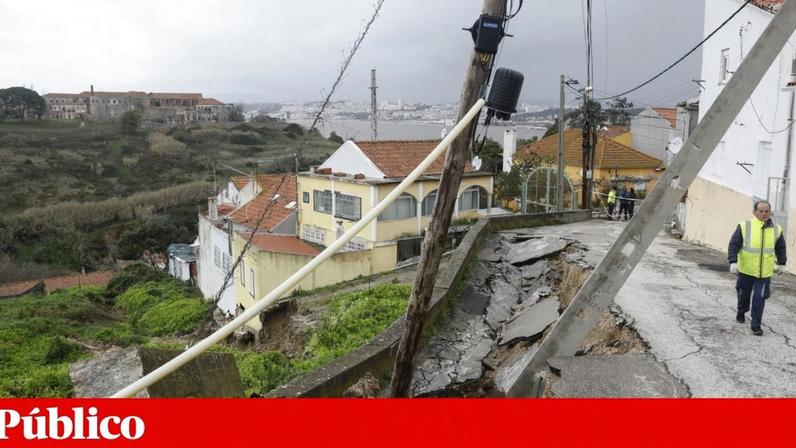 Os terrenos ainda se estão a mover em Porto Brandão