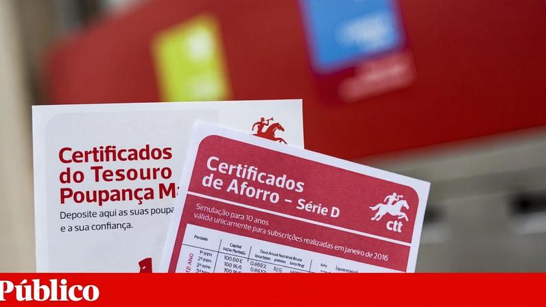 Poupanças aplicadas no produto de dívida do Estado continuam a aumentar