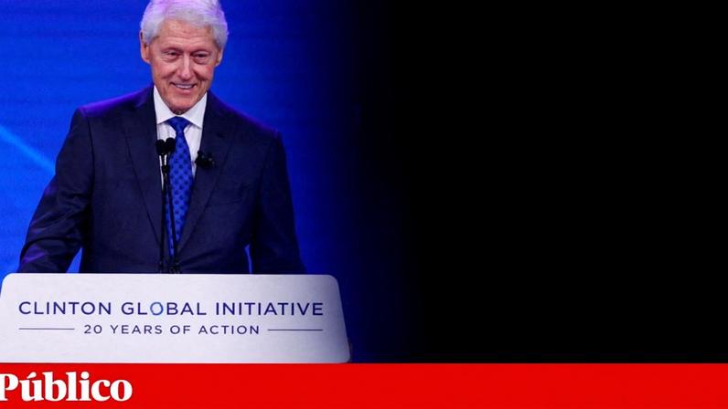 Bill Clinton durante a Clinton Global Initiative (CGI) 2025, em Nova Iorque, EUA, em Setembro de 2025