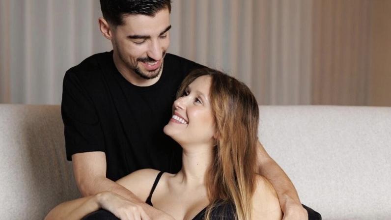 Rodrigo Conceição, que joga no Tondela, e Catarina Reis esperam o primeiro filho