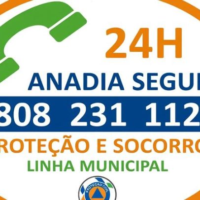 Anadia lança linha de proteção e socorro 24 horas