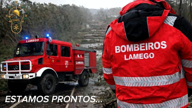 Lamego: Bombeiros Voluntários destacados para ajudar em Leiria