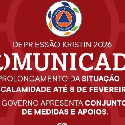 Castelo Branco: calamidade prolongada até 8 de fevereiro com medidas de apoio