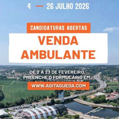 AgitÁgueda abre candidaturas para vendedores ambulantes até 23 de fevereiro
