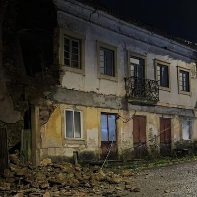 Desabamento parcial de habitação ocorre em Coimbra