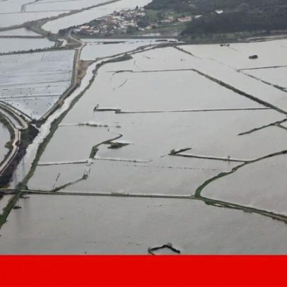 Imagens das cheias captadas pela Força Aérea mostram a extensão do dano