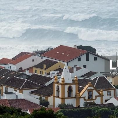 Açores em agitação marítima com vento e chuva forte devido a frente fria