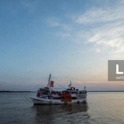 Indígenas do Brasil protestam contra exportação de cereais nos rios da Amazónia