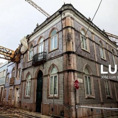Queda de grua na Figueira da Foz leva ao realojamento de seis pessoas