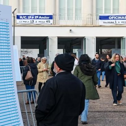 Projeções das televisões apontam abstenção entre 37,5% e 48%