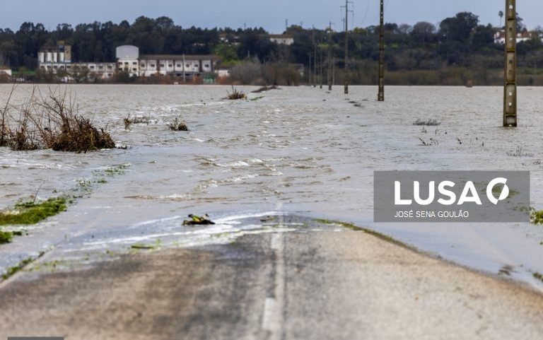 Tejo mantém alerta vermelho por subida de caudais com chuva a provocar aluimentos