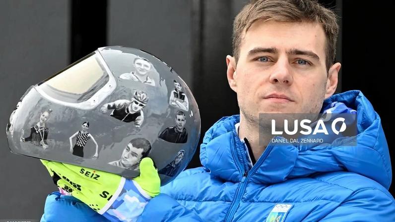 Atleta ucraniano de ‘skeleton’ banido dos Olímpicos de Inverno por capacete a honrar mortos da guerra