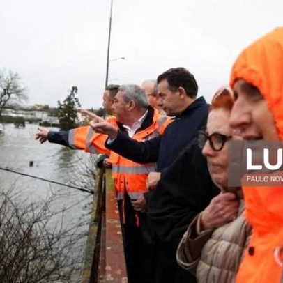 Primeiro-ministro admite novas fissuras no dique perto de Coimbra
