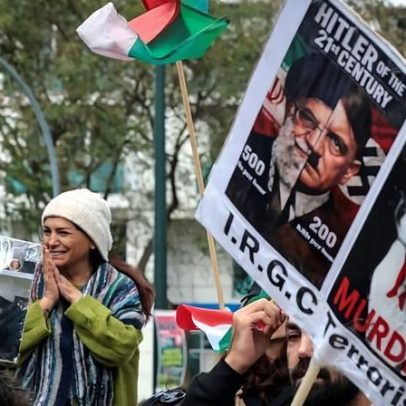 Cerca de 100 manifestantes em Lisboa contra o regime iraniano