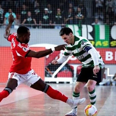 Benfica vence Sporting 4-3 na Luz no primeiro jogo dos quartos de futsal