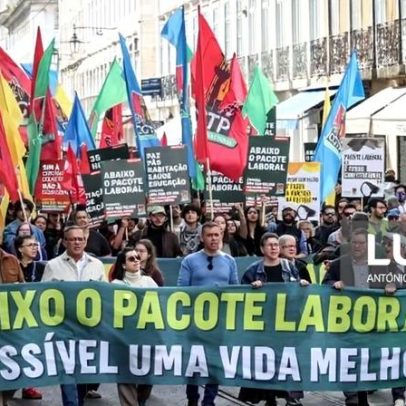 Milhares protestam em Lisboa contra o pacote laboral.