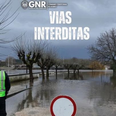 Águeda com estradas cortadas por cheias e inundações