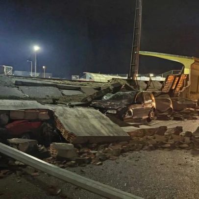 Desabamento de muro em campo desportivo em Tábua destrói duas viaturas
