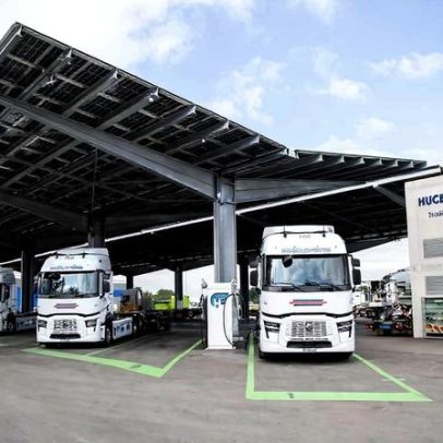 Camiões elétricos Renault Trucks e Hugelshofer vão além da autonomia teórica