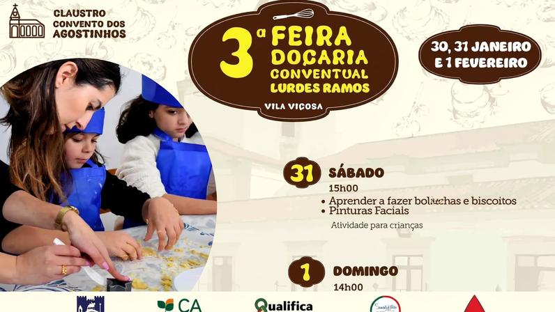 VILA VIÇOSA | ÚLTIMO DIA DA III FEIRA DE DOÇARIA CONVENTUAL “LURDES RAMOS” O Mu…