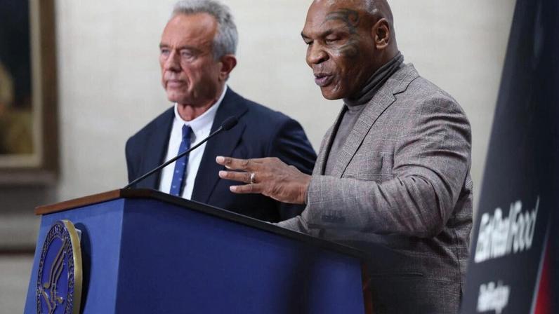 Tyson na apresentação da campanha