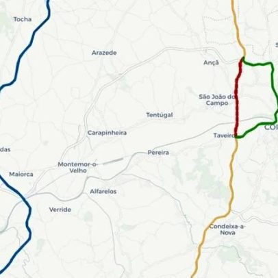 Mapa mostra rotas alternativas à A1