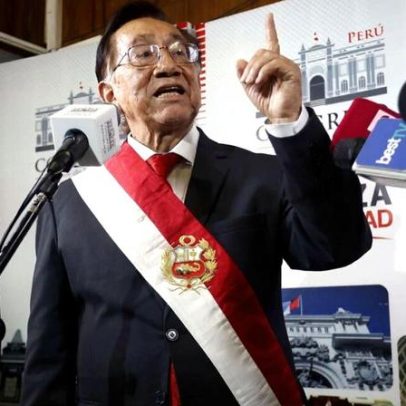 Presidente interino do Peru é criticado por comentários sobre menores